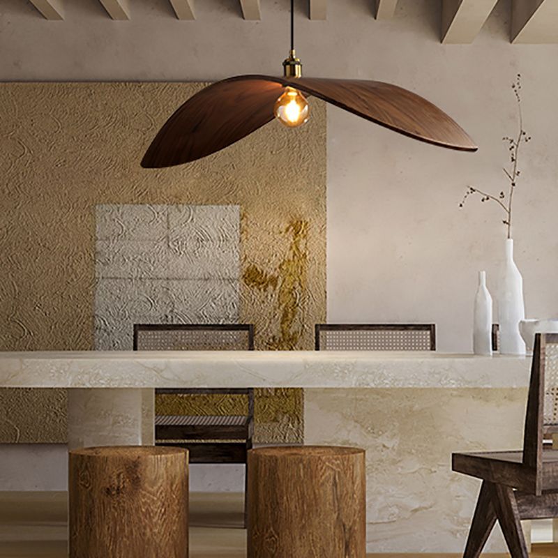 LAMPE DE PLAGE PLIME en bois Aménagement de pendentif moderne pour salle à manger du salon