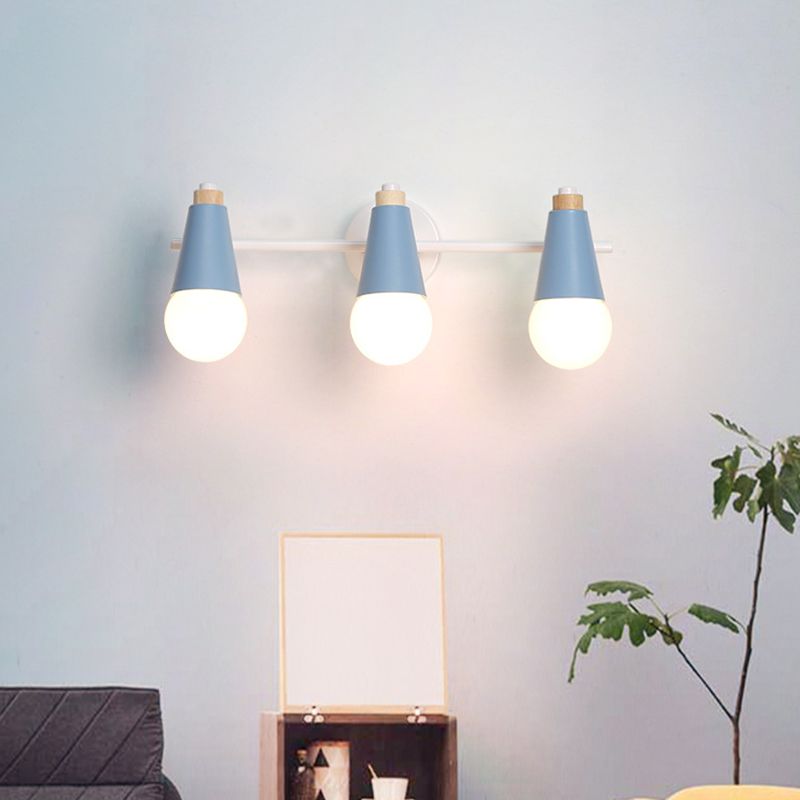 Multi Lights Geometric Wall Lights Modern Style Metal Wall Lighting Fixtures