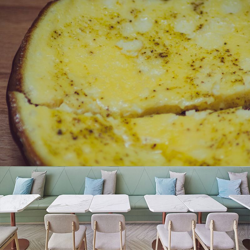 Tasty Dessert Mural Wallpaper Contemporary Wall Covering for Dessert Shop