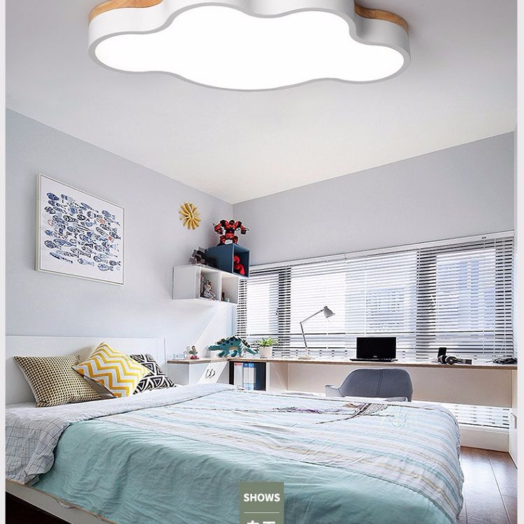 Cloud Flush Mount Lights Modernist Acrylic Ceiling Mount Light Fixture for Bedroom