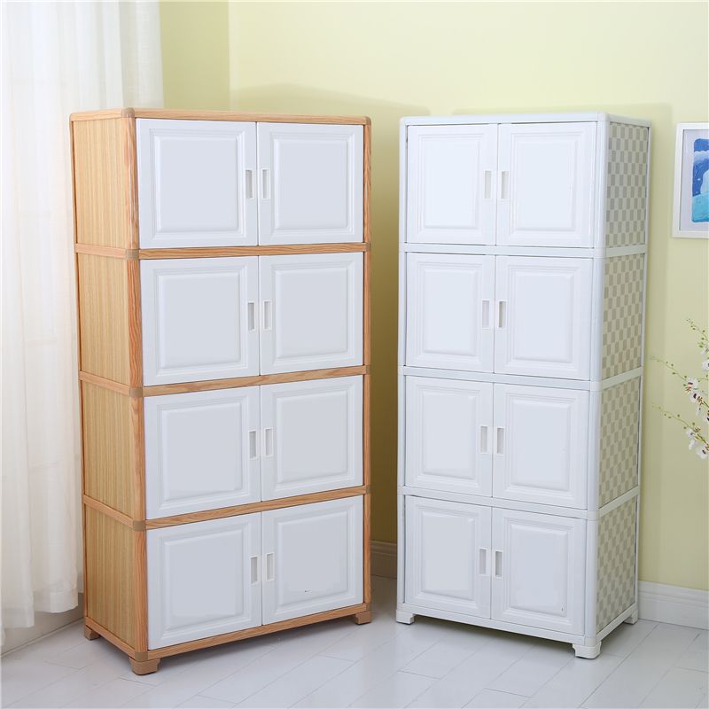 Contemporary 61.02'"Tall 4- Door Cabinet, Rectangle Accent Cabinet