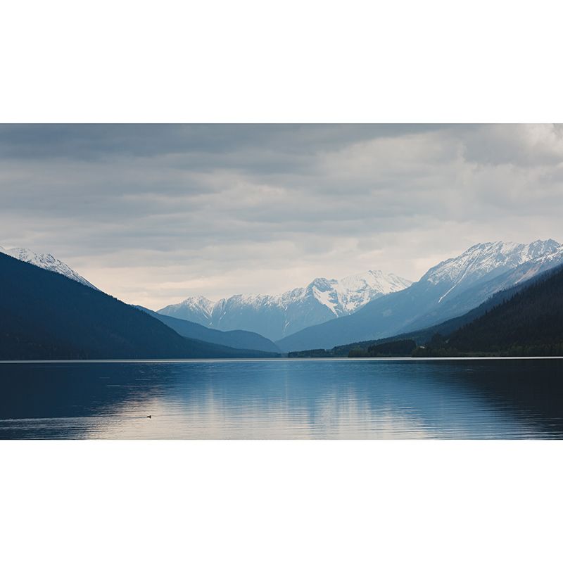 Eco-friendly Wall Mural Wallpaper Majestic Mountains Photography Sitting Room Wall Mural