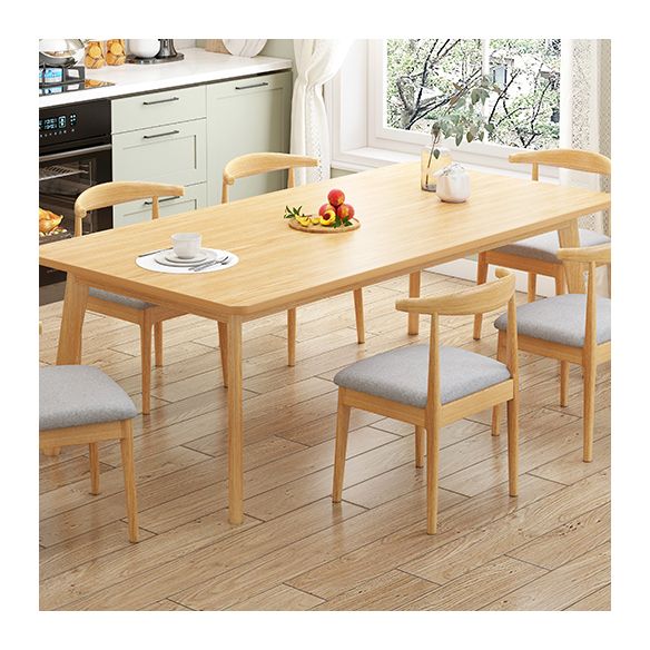 Minimalist Standard Kitchen Dining Set MDF Rectangle Shape Dining Set with 4 Legs Base