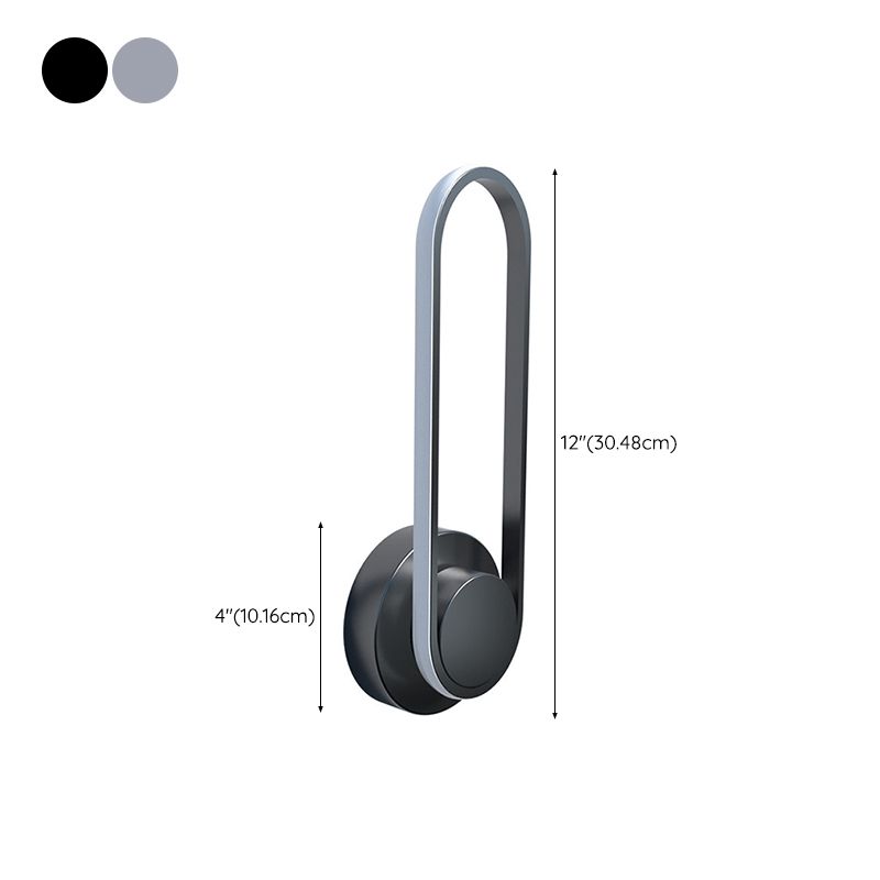 Rotatable Wall Lamp Modern LED Wall Mount Lamp with Plastic Shade for Bedroom