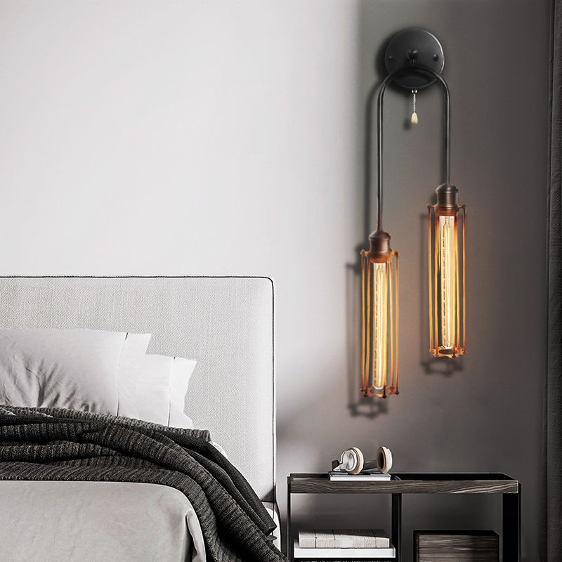 2 Light Wall Mount Light Fixture Industrial Wall Mounted Lighting for Living Room