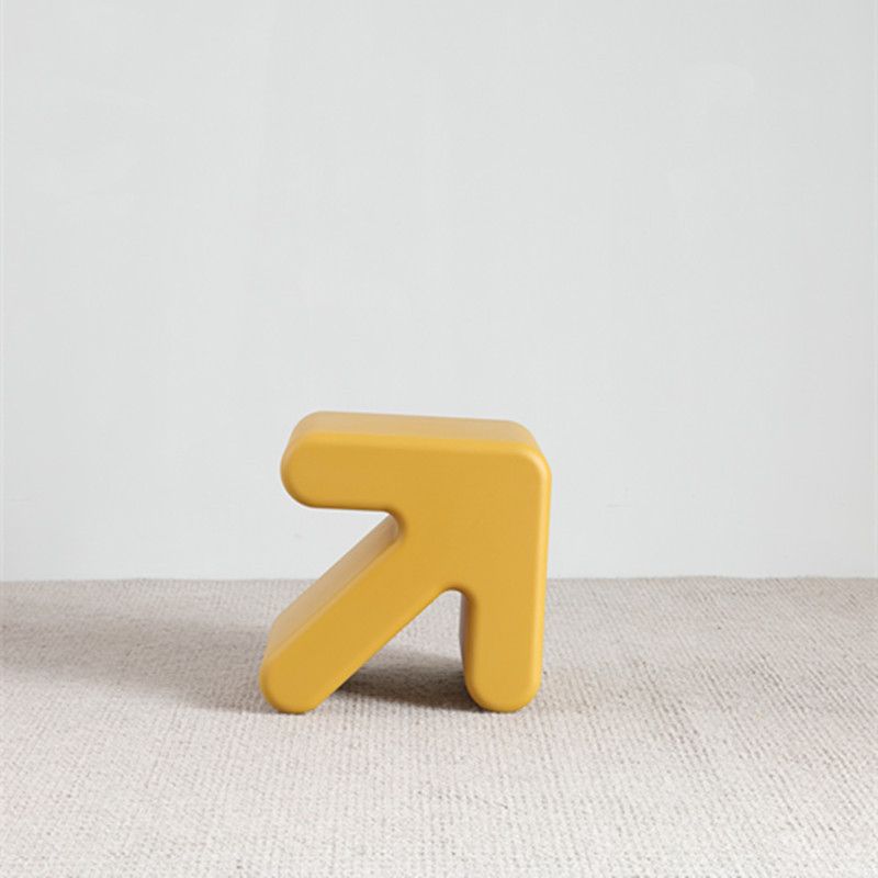 Scandinavian Geometric End Table 15.75" W x 13.78" D x 15.75" H Arrow-Shaped Side Table