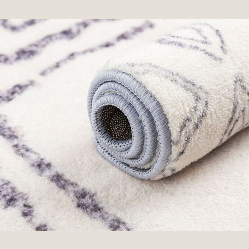 Witte toon Shabby Chic indoor tapijt polyester tribale afdrukt tapijt Easy Care Tapijt voor huizendecoratie