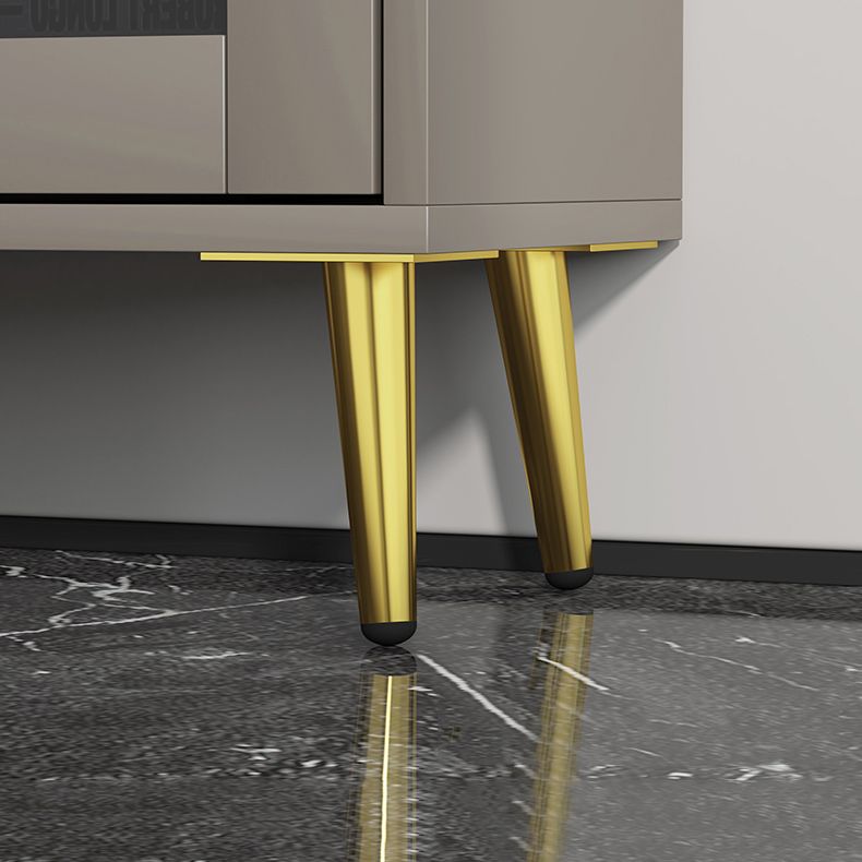 Modern Style Bookshelf Closed Back Shelf Bookcase with Doors for Office Home