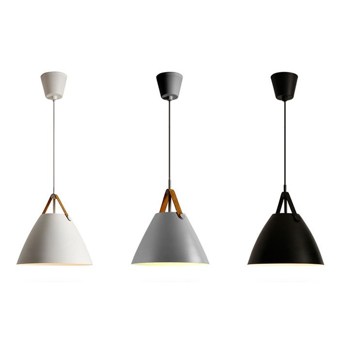 Metal Shade Hanging Light Modern Minimalist Pendent Lighting Fixture for Sitting Room