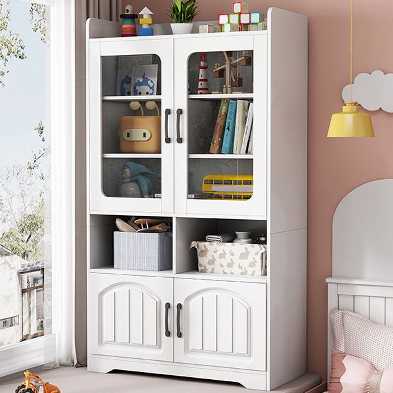 Modern Standard Accent Cabinet with Bar Pulls Doors Water Resistant Cabinet