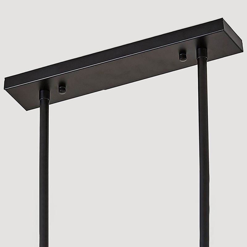 Vidrio de cilindro moderno Iluminación de la isla de cocina de 6 luces luces de techo colgante simples