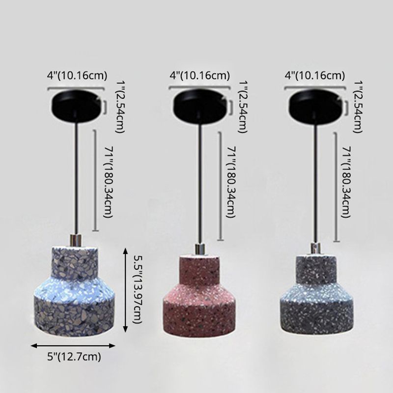 Gearceerde steen naar beneden mini hanger hedendaagse stijl hanglampverlichting voor restaurant voor restaurant