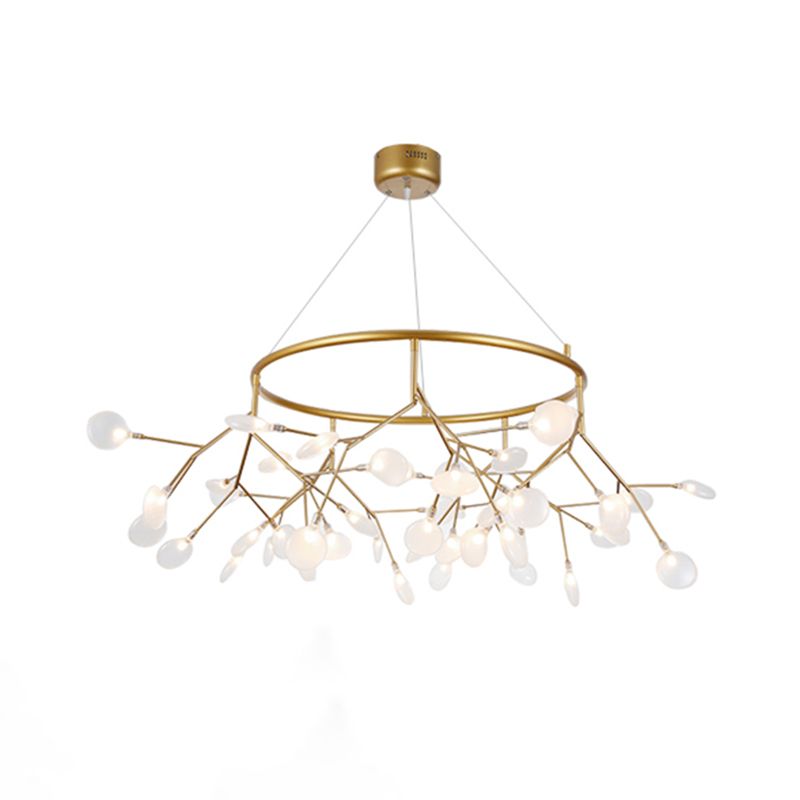 Modern Dining Room Lighting Orbicular Pendant Lighting Fixtures Metal Orb Chandelier