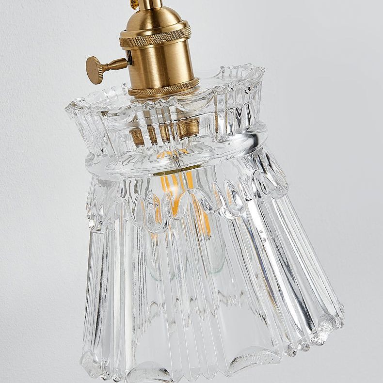 Nombra a campana a coste semplicità lampada a parete in ottone lampada da parete a 1 luce con design a interruttore rotante