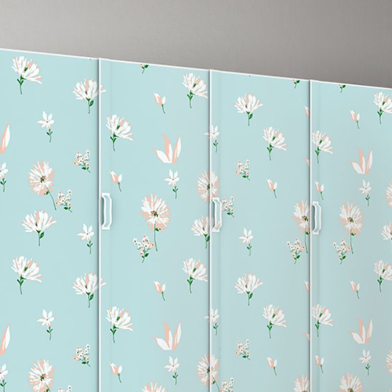 Hinged Wardrobe Armoire Modern with Legs Steel Wardrobe Closet for Home