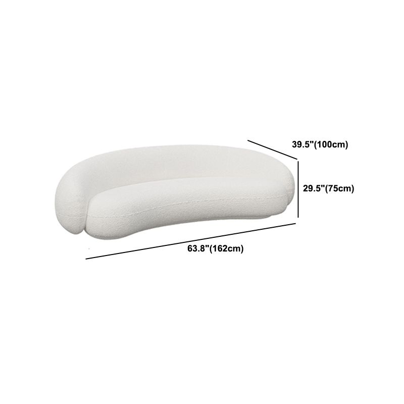 Contemporary Sloped Arm Sofa Tight Back Sofa for Living Room