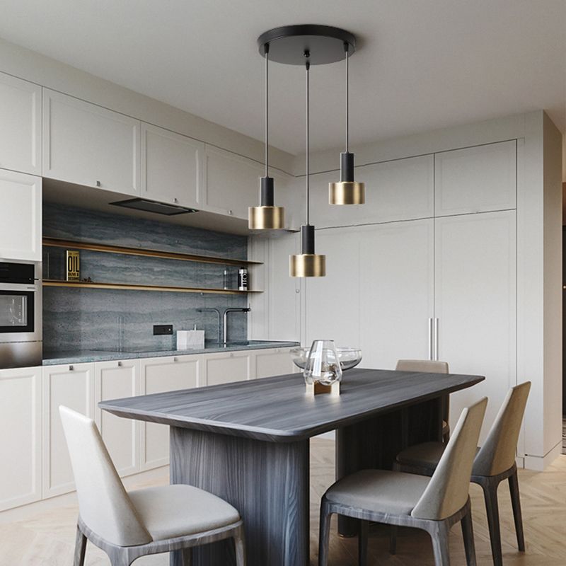 Household Metal Island Light Industrial Hanging Lighting Fixture for Dining Room