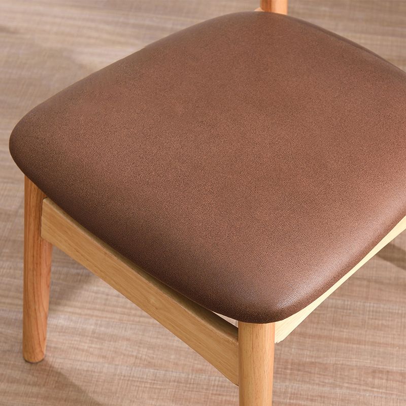 Silla lateral de madera industrial para comedor, cocina, silla con respaldo abierto