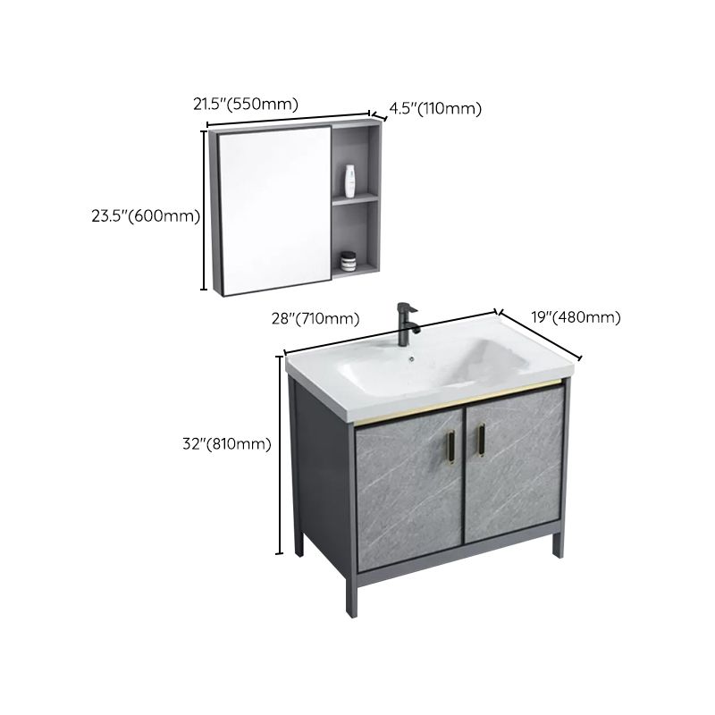 Modern Bathroom Sink Vanity Freestanding Faucet Included Bathroom Vanity Set