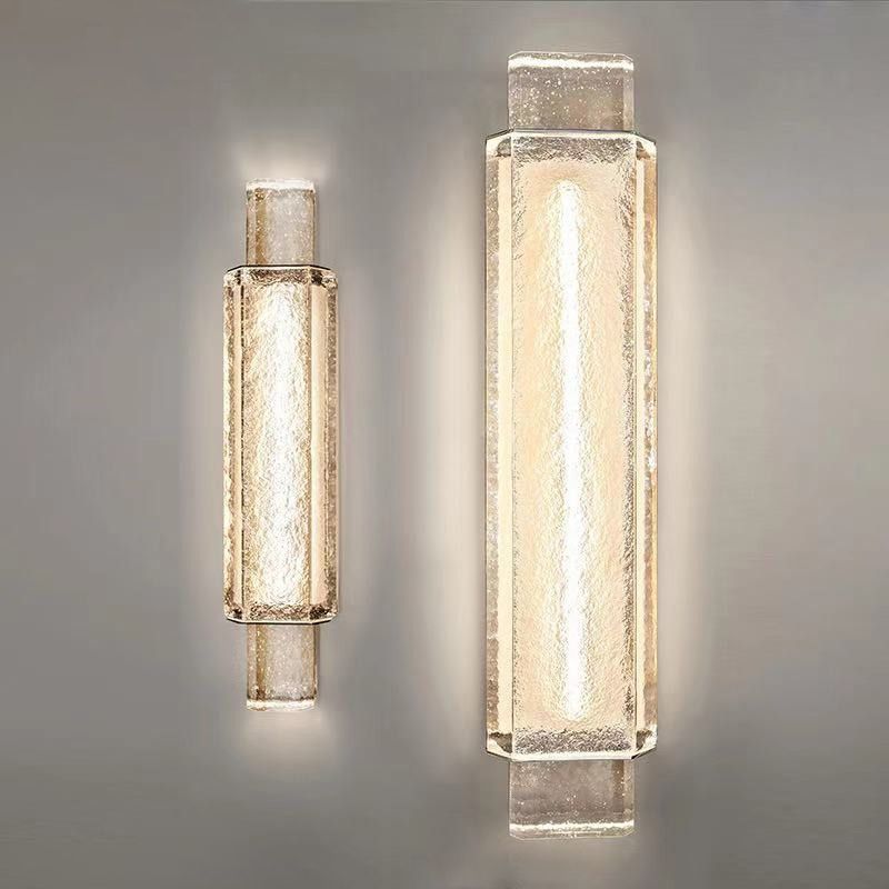 Kristall lineare Wandmontaglampen zeitgenössische 1 leichte LED -Wandleuchte Leuchte