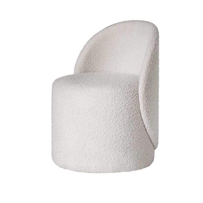 Nordic Fabric/ Leather Tight Back Chair Solid Color Accent Chair