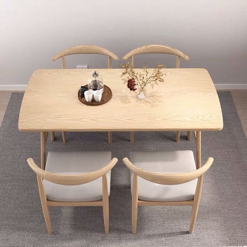 Modern 1/2/5/7 Pieces Dining Set Rectangle Wood Dining Table for Dining Room