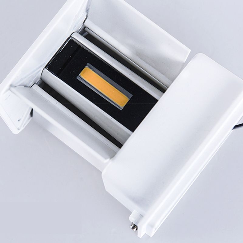 Quadratische Leuchtenleuchte moderne LED -LED -Wandbeleuchtung im Freien