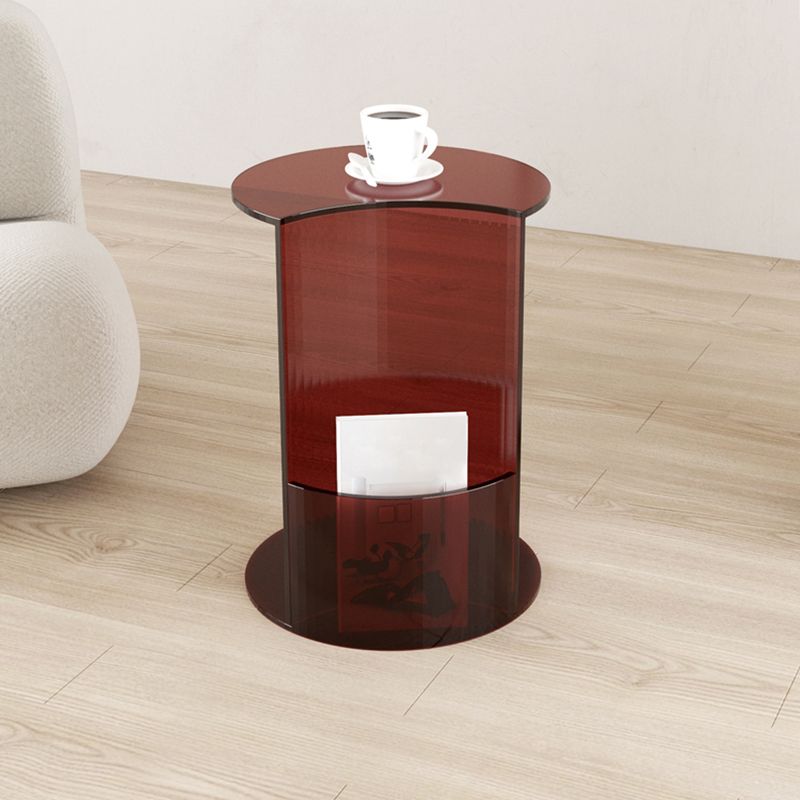 Modern C End Side Table Acrylic Corner Table for Living Room