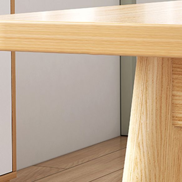 Minimalist Standard Kitchen Dining Set MDF Rectangle Shape Dining Set with 4 Legs Base