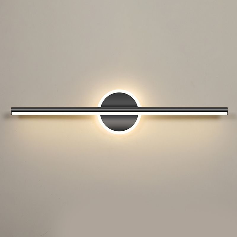 Nordic Style Iron Vanity Light Strip Shape Vanity Lamp for Shower Room