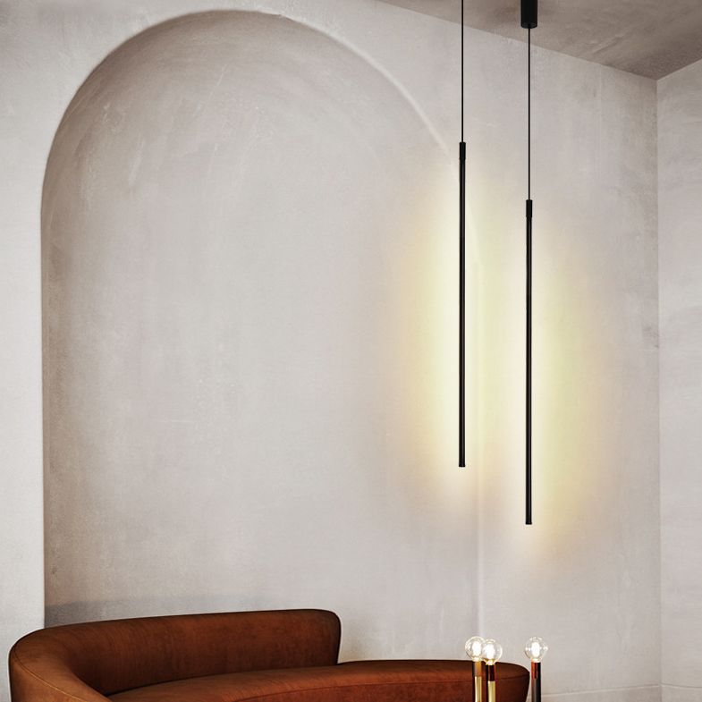Black Linear a sospensione Light Light MODERNY MODERN MODERN METTAGLIO Apparecchio di illuminazione sospesa