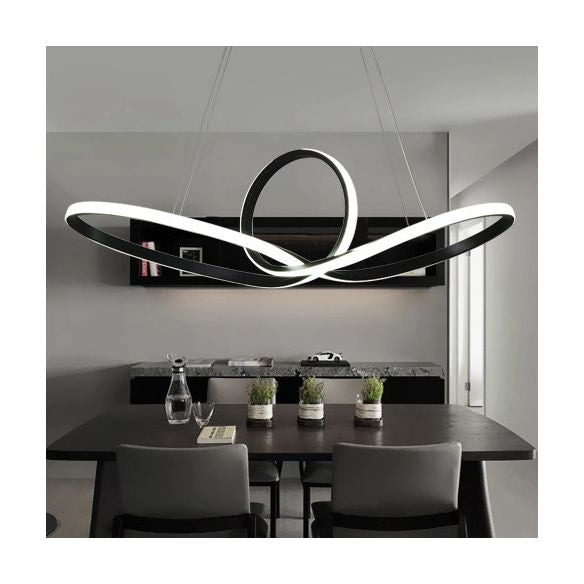 3 Farbe optional moderne Turn -Kronleuchter LED Hängende Leuchten für Wohnzimmer Schlafzimmer