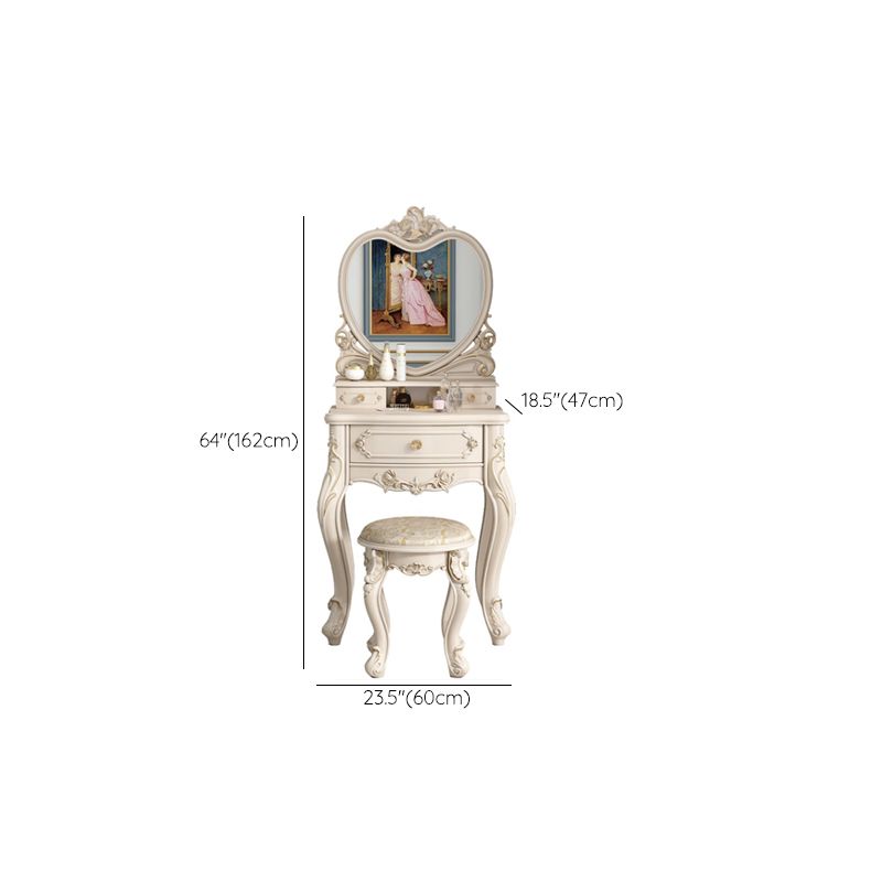 Victorian Bedroom Makeup Vanity Desk Table Wood Vanity Dressing Table