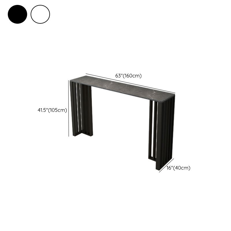 Modern Rectangle Sintered Stone Top Bar Table for Kitchen Dining Room