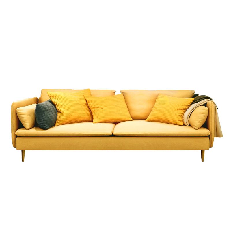 Contemporary Cushions Standard Pillow Top Arm Slipcovered Sofa