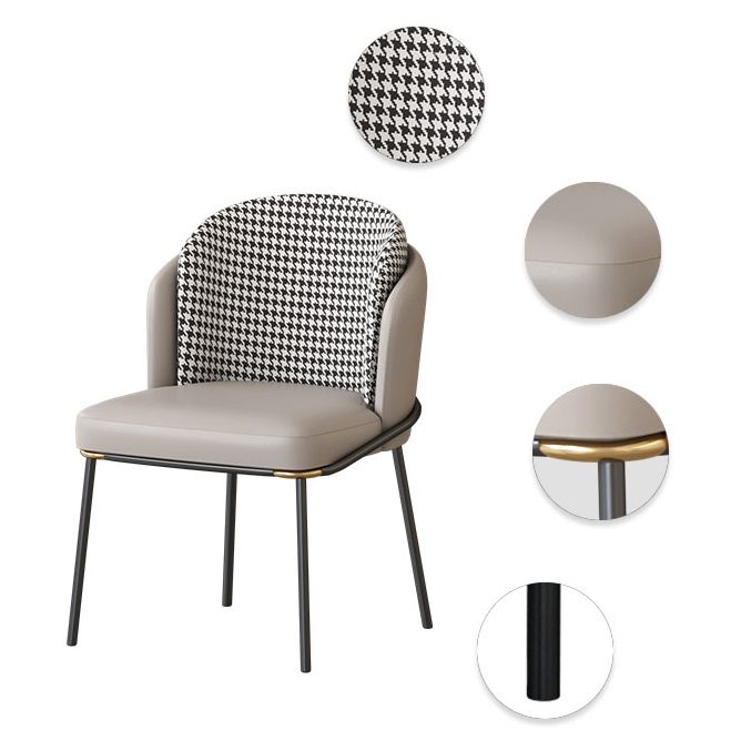 Round Dining Table Set with Metal Base 1/5 Pieces Modern Dinette Set for Kitchen