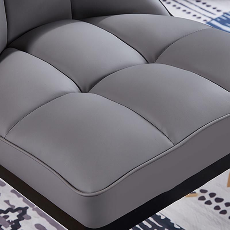 Glam Chair Parsons Chair Leather Dining Furniture in Matte Finish