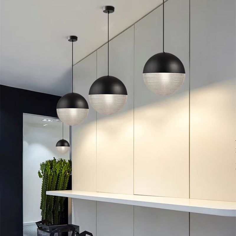 Glasschlafzimmer hängende Leuchte moderne globale Anhängerlicht mit 1 Licht