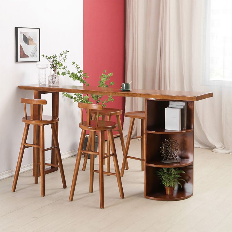 Solid Wood Counter Height Stools Modern Armless Counter Stools