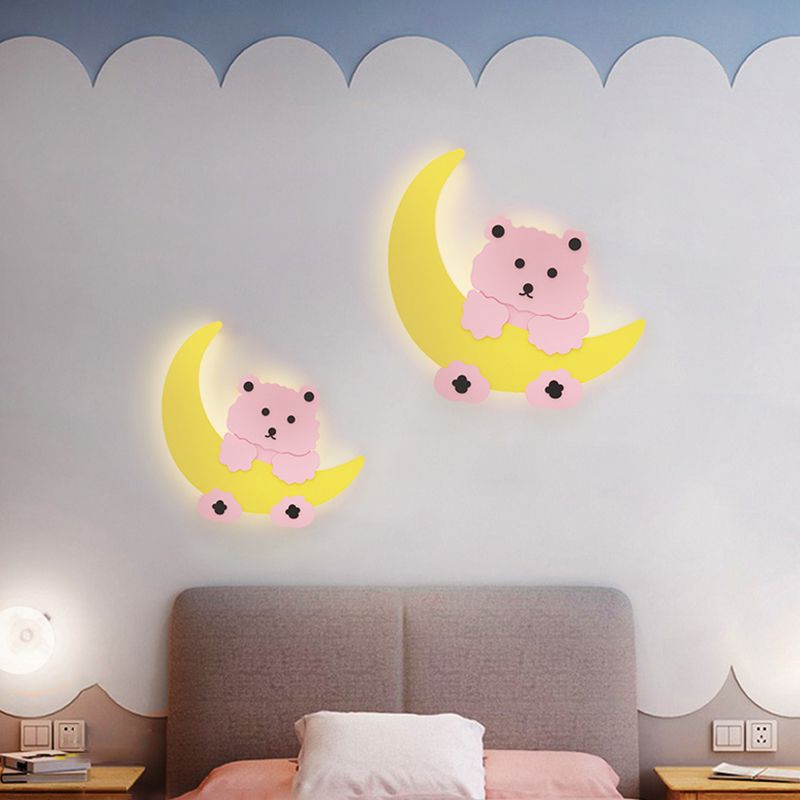 Creative Animals Wall Light Modern Colorful LED Wall Light Fixture for Bedroom