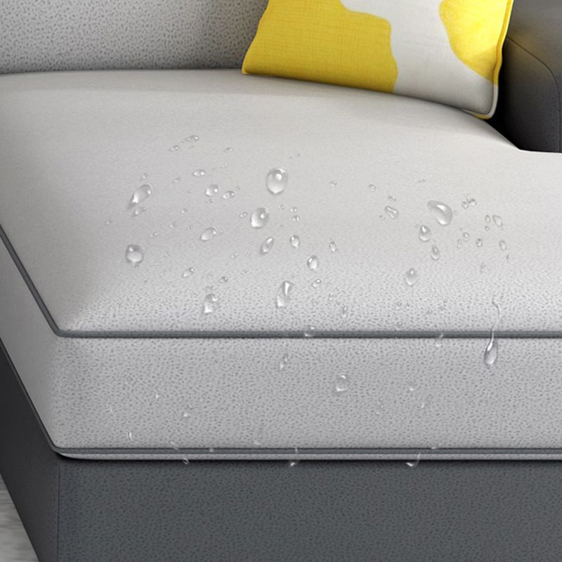 Braccio contemporaneo inclinati cuscini rimovibili sezionali divano e chaise per soggiorno