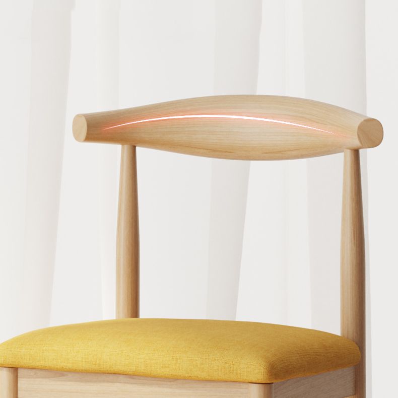 Contemporary Home Dining Chair Open Back Upholstered Dining Chair