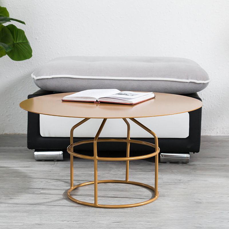 Frame 1 Coffee Table Contemporary Metal Round Cocktail Table