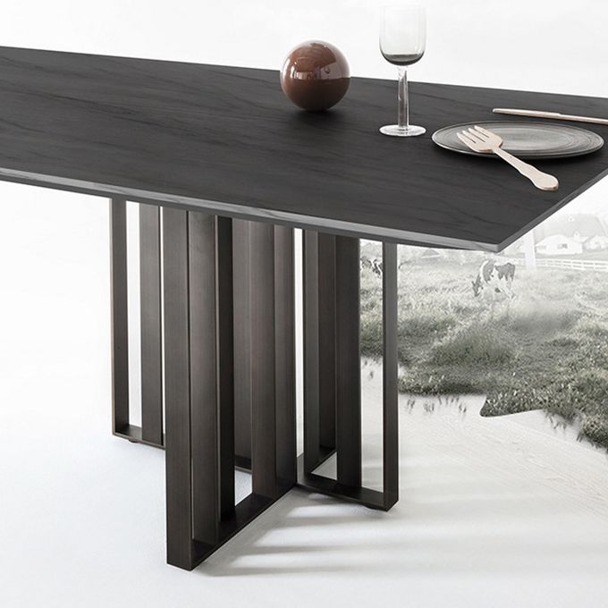 Rechthoek eettafel traditionele luxe dennen vaste houten meubels