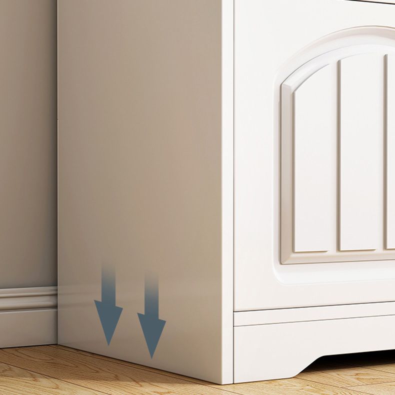 Modern Standard Accent Cabinet with Bar Pulls Doors Water Resistant Cabinet