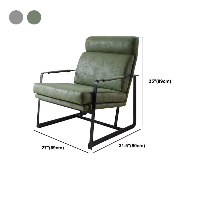 Square Arms Included Chair 31.49" Wide Armchair with Loose Back