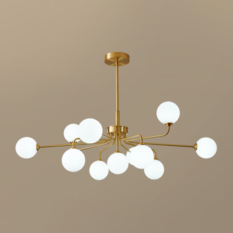Gold Multi-lights Chandelier Light Modern Style Light Fixture for Living Room