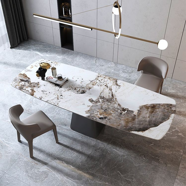 Contemporary¬†Kitchen¬†Dining¬†Room¬†Set with¬†Rectangle Sintered Stone Top¬†Formal¬†Dining¬†Table¬†Furniture