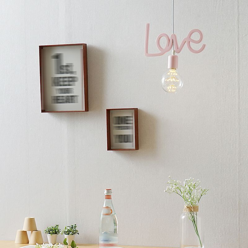 Luminaire de pendentif en métal nordique 1 mini-lumière de plafond suspendu pour porche