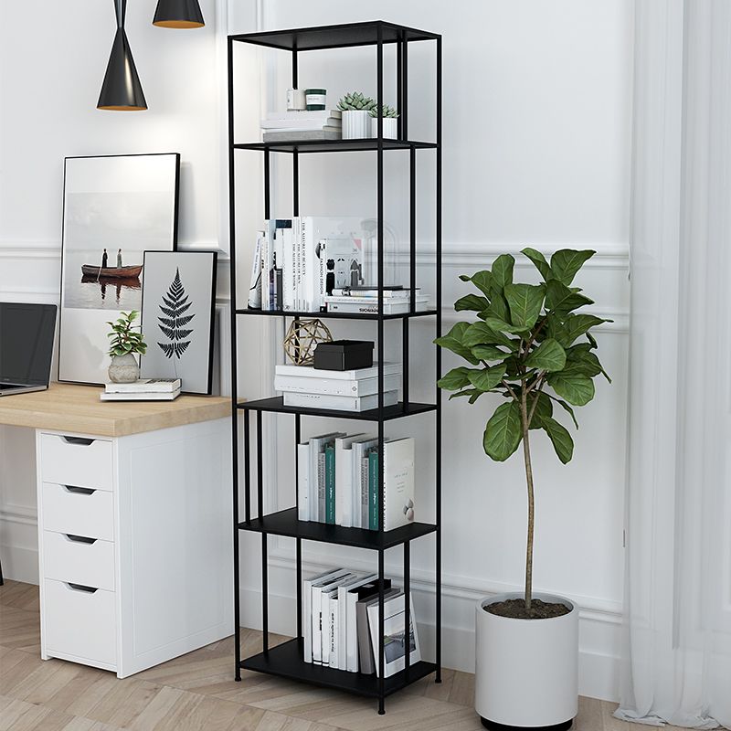 Metal Etagere Bookshelf Industrial Etagere Bookcase with 5 Shelves